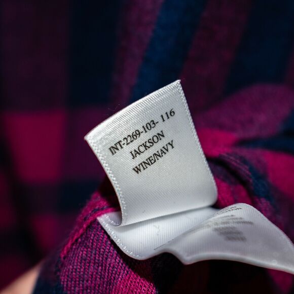 Rails Wine Navy Plaid Jackson Flannel Shirt Women's Size Small - Picture 7 of 8